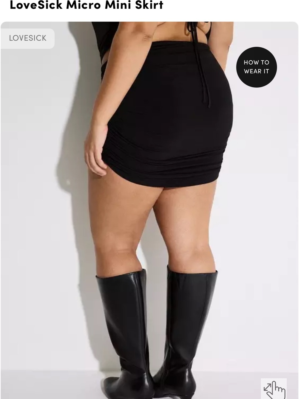 LoveSick Micro Mini Skirt *NWT* - Picture 5 of 5